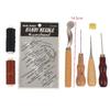 Leather Sewing Tools Kit Wear Resistant DIY Leather Craft Hand Stitching Set for Shoe Bag Repair Work