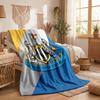 Coperta in Flanella con Stampa del Newcastle United Calcio Morbida Calda Coperta da Divano Letto per Casa Ufficio Camera da Letto