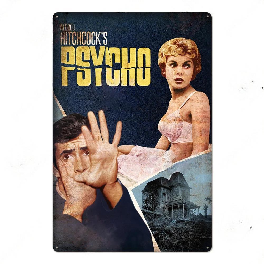 Vintage Metal Tin Signs Classic Retro Movie Posters Decor Tin Signs Plaque Iron Movie Poster Wall Decoration for Bar Pub Club