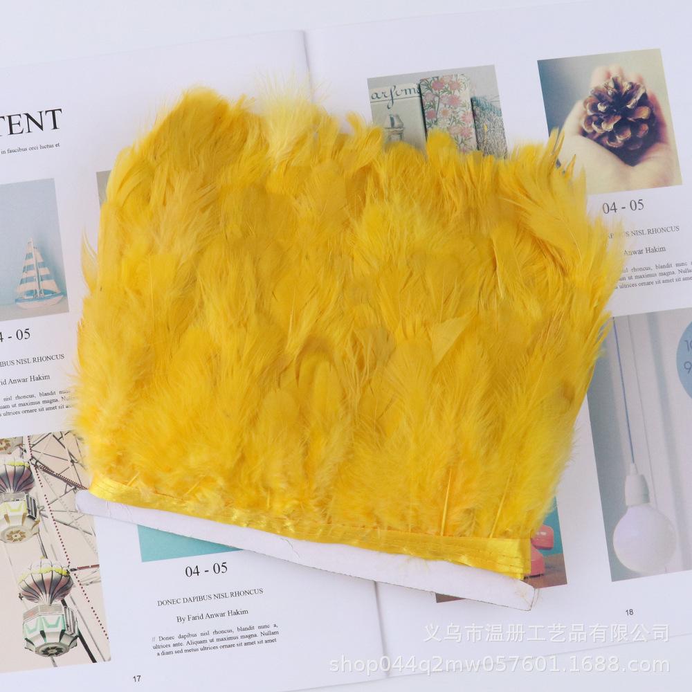 8-10Cm Woman Hair Cloth Edge Dress Skirt Chicken Feather Lace Jewelry Diy Material Stage Performance Color