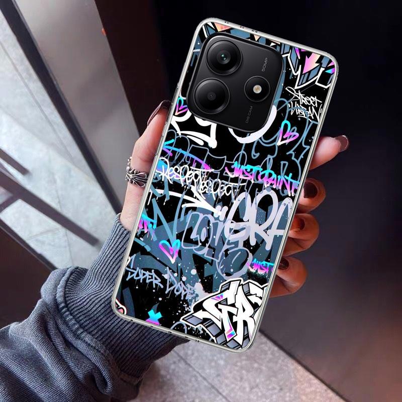 Graffiti Fashion Cool Phone Case For Xiaomi Redmi Note 15 14 14S 13 12S 12 Pro Plus 11S 11 10S 10 4G Cover 11E 11T 5G Print Fund