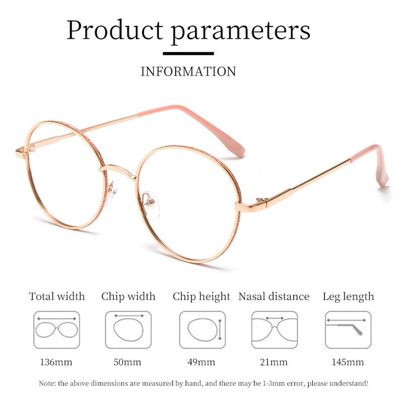 Fashion Vintage Men Women Metal Frame Glasses Pochromic Retro Oversized Round Circle Eyeglasses Outdoor Driving Eyewear