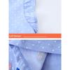 Summer New Style Girls' Cartoon Embroidered Bunny Dress Baby Tank Dress Pure Cotton Knitted Casual Dress Polka Dot Korean Style