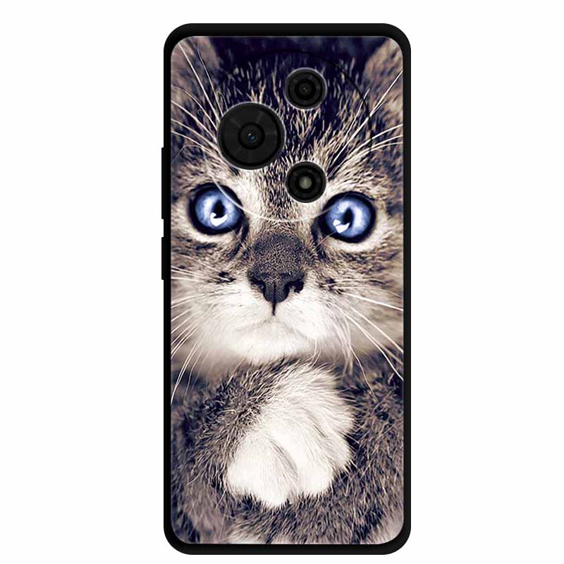 Für TCL 60 SE Hülle T517H Niedliche Cartoon Bunte Weiche TPU Silikon Rückseite für TCL 60 SE Hülle Schwarze Handyhülle Funda TCL60 SE