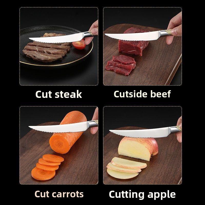 Kitchen Tableware Cutlery Set Cutlery Set Stainless Steel Luxury Dinnerware Fork Spoon Knife Western Dinner Set Gold