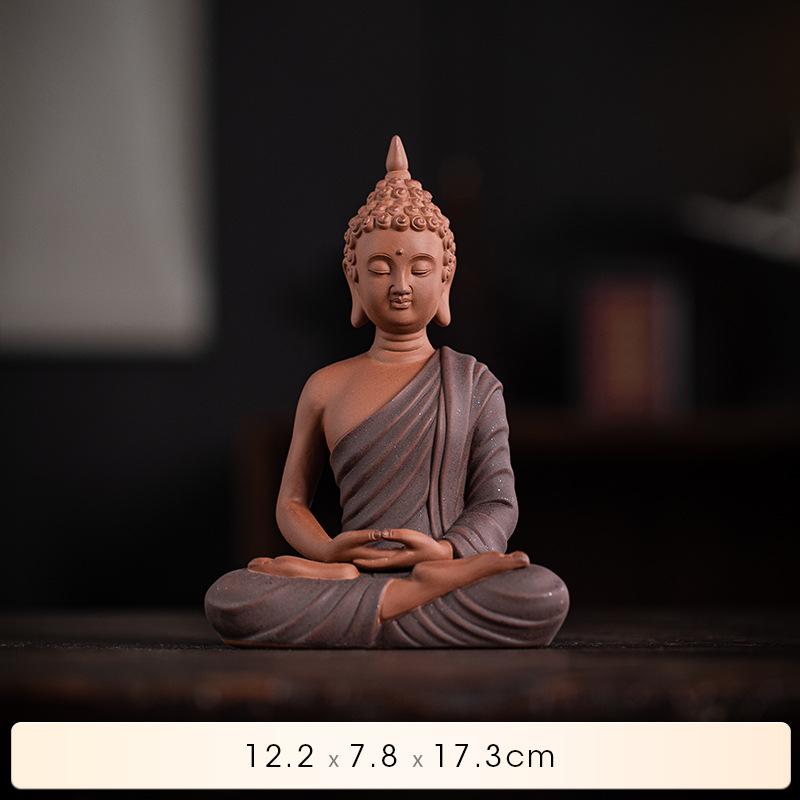 

Юго-Восточная Азия Тайский Будда Шакьямуни Фигурка украшение статуя-керамическая скульптура ручной работы для дома, комнаты, офиса, сада, украшения