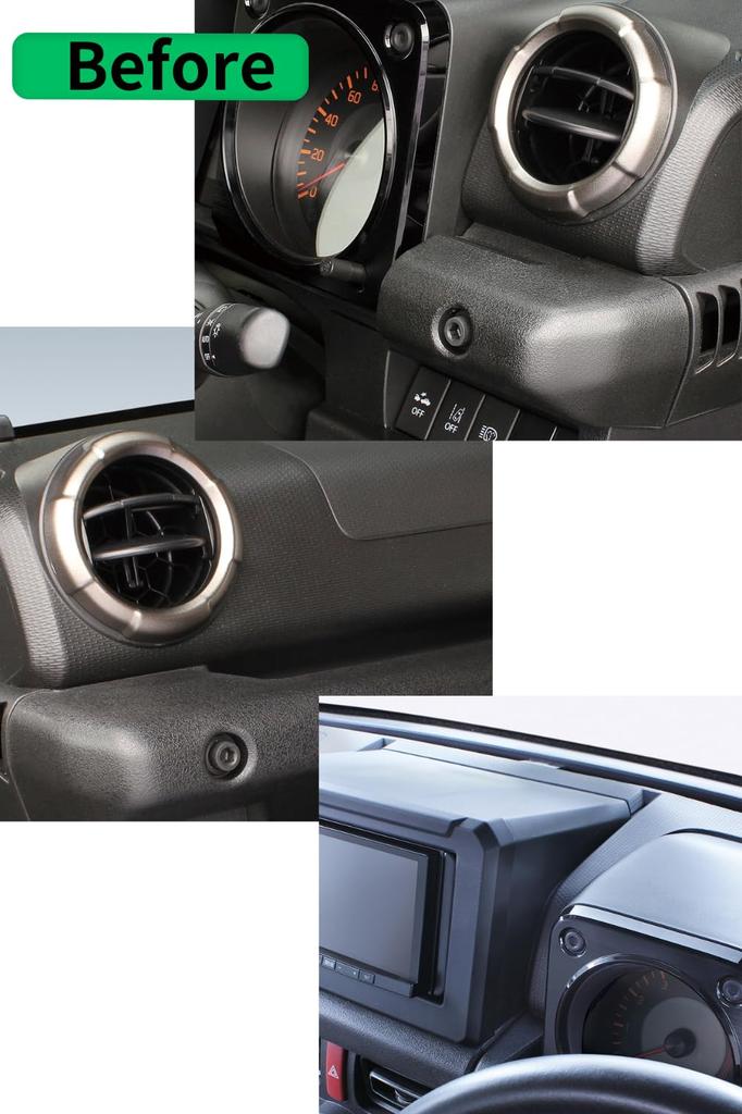Tsuchiya Yac Air Conditioner Drink Holder Set for Driver and Passenger Smartphone Compatible with Jimny Vehicle-Specific Seats, Holder, Polycarbonate,