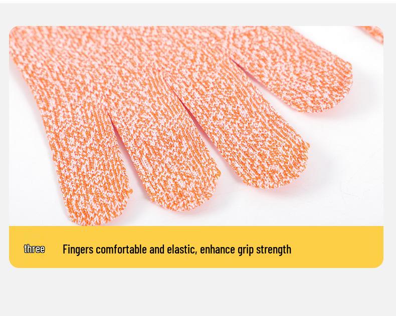 Level 5 Cut-Resistant HPPE Children's Gloves for Kitchen Safety, Multi-Color Options
