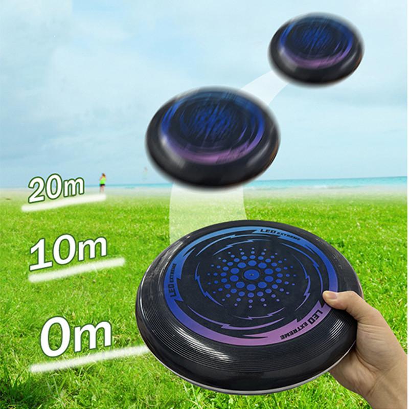 Bright Light-up Frisbee Disc Flashy Led Night Flying Toy Cool Adult Sports Frisbee Bulk