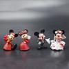 Cartoon Anime Figure Mickey Mouse Mickey Minnie Model Get Married Scene Collection Cake Decoration Children Toy Gift