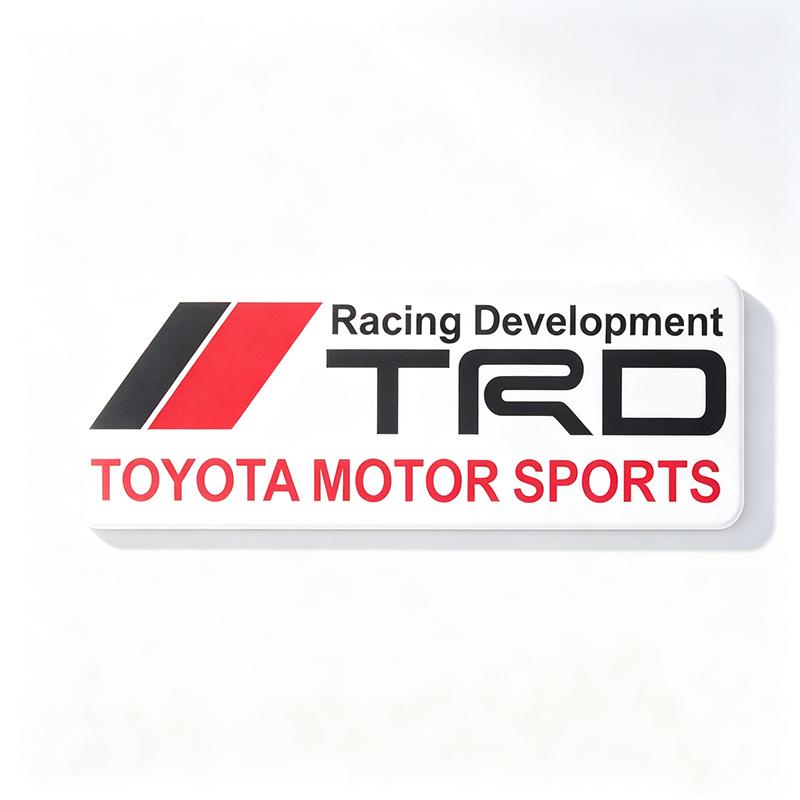 Car Aluminum Emblem Badge Supercharged Styling Decal Sticker For Toyota Hilux Aygo Yaris Ractis Corolla Camry CHR Auris Tacoma