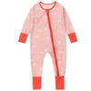 Baby Bamboo Fiber Romper Long Sleeve Double Zipper Footed Pajamas for Spring Autumn Winter