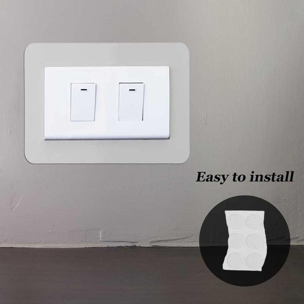 Adesivo Decorativo per Interruttore della Luce Paraspigoli Acrilico Copri Prese Elettriche da Parete per Bordo di Sicurezza Spesso Moderno Soggiorno