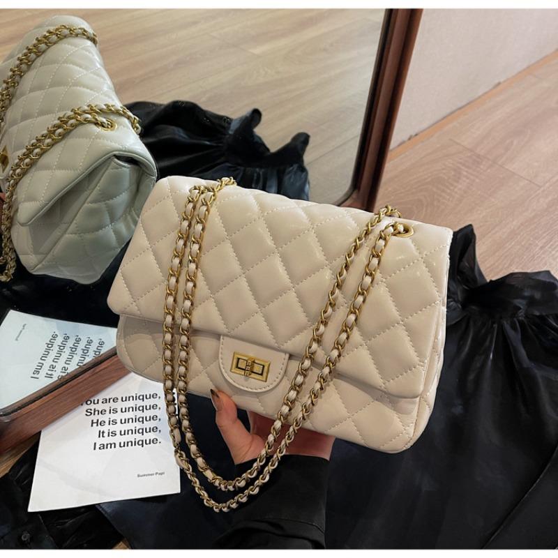 Neue modische Pendler-High-End-Diamantenketten-Tasche mit großem Fassungsvermögen Damen Schulter-Umhängetasche