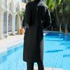 Women Solid Color Long Islam Swimwear Muslim Swimwears Women Modest Muslin Swimsuit Bathing Suit Long Sleeves Islamic Burkinis Wear