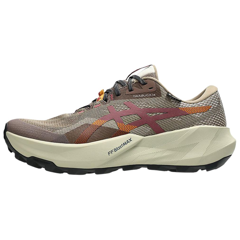 ASICS Gel Trabuco 14 Trail Running Shoes Men s Brown Red Beige 44.5