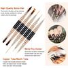 5Pcs Nail Art Brushes Set Double-Ended Professional Gel Polish Nail Art Design Painting Tools for Nail Salon Home DIY