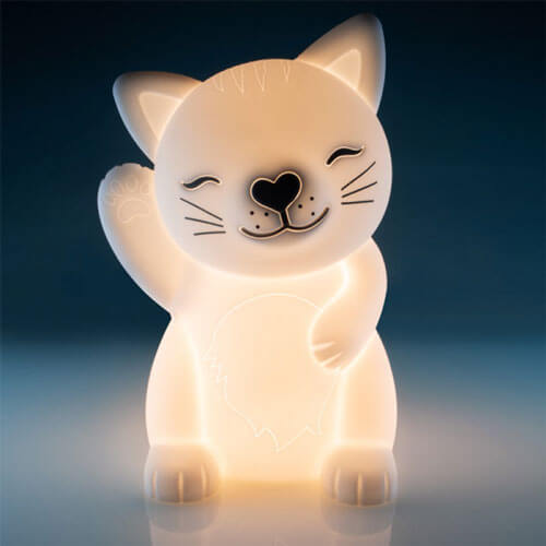 Lil Dreamers Cat Soft Touch LED světlo