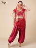 Costume de Danse du Ventre Exotique Princesse Jasmine d'Halloween pour Adultes