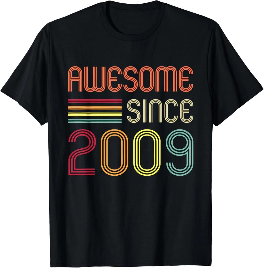 Awesome Since 2009 14th Birthday Retro Tee Gift Unisex T-Shirt