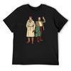 Blake and Mortimer (From the Back Cover of The Septimus Wave (L'Onde Septimus)) T-Shirt Summer Top Mens Graphic T-shirts Funny