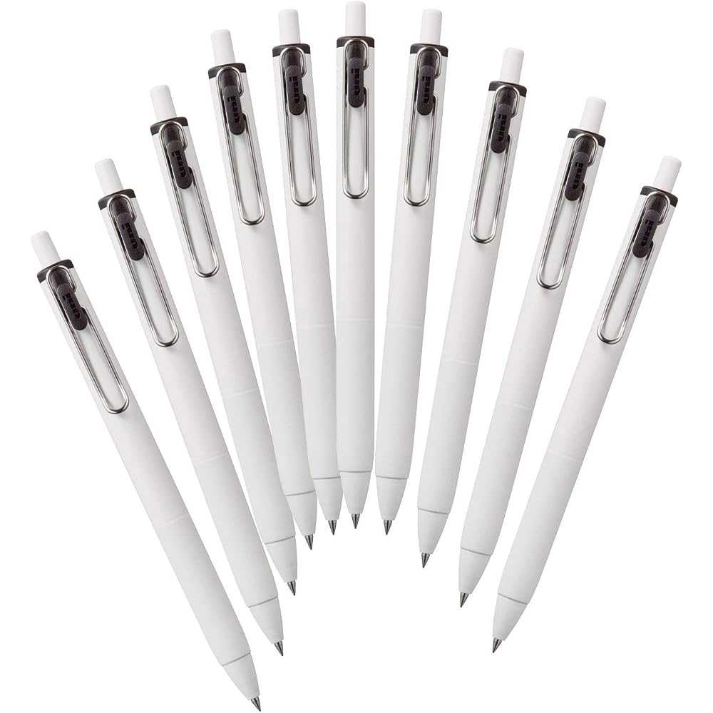 Mitsubishi Pencil Gel Ballpoint Pen Uni-Ball One 0.38 Black, 10-Pack, Box UMNS38.24
