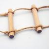 1Pcs Dollhouse Mini Wooden Hemp Rope Hanging Ladder Pet Gardening Miniature Scene Model Toys Doll House Accessories