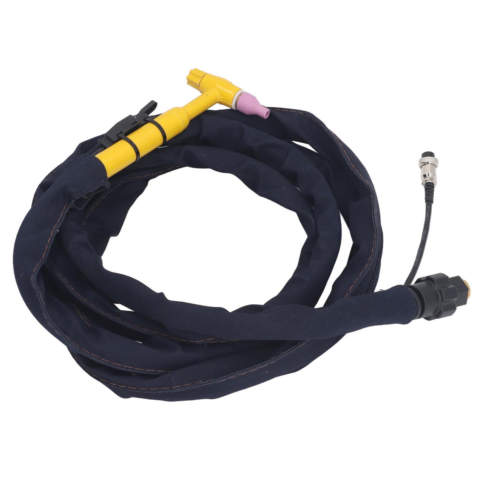 Kit torță TIG QQ150A 4m Torță de sudură cu argon răcită cu aer și capac din material textil pentru tub de silicon