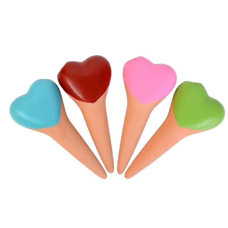 

Convenient Heart Shape Automatic Watering System for Indoor Plant Flower Houseplants Decorative Clay Water Dispenser 4x 1