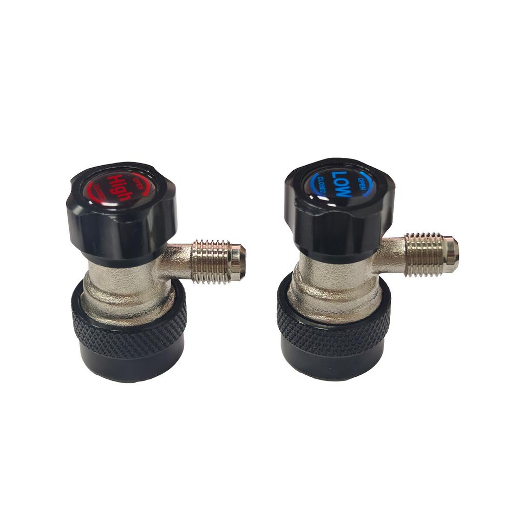 R134A/R1234YF AC Compressor R-134A Manual Quick Coupler Adapter Air Conditioning 1/4 SAE Connectors Accessories