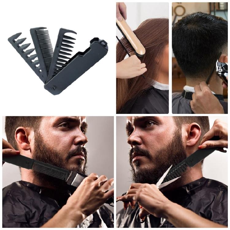 Fine and Wide Tooth Comb Hair Picking Comb Detangling Comb 3 in 1 Folding Comb Travel Pocket Comb Hair Styling Comb