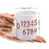 1 Stück 11oz Weiße Kaffeetasse mit doppelseitigem Druckkunstwerk Ideal für den täglichen Trinkgebrauch und perfekt für Geburtstags-, Feiertags- und Freundschaftsgeschenke