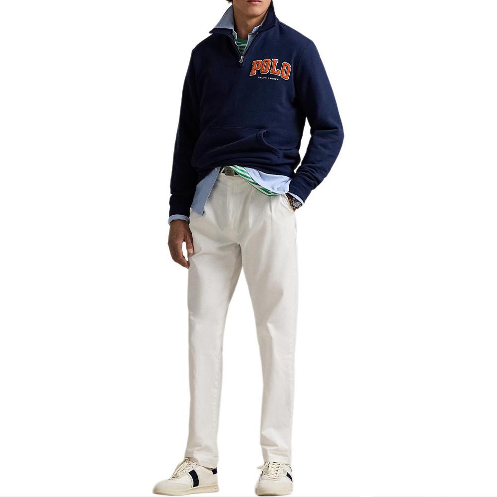 Polo Ralph Lauren RL Logo Fleece Collar Sweatshirt Men Sweatshirt Nautical-Blue MNPOKNI16824157-410