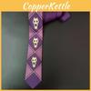 Stijlvolle Jojo's Bizarre Adventure Killer Queen Kira Yoshikage Cosplay Schedel Paarse Stropdas