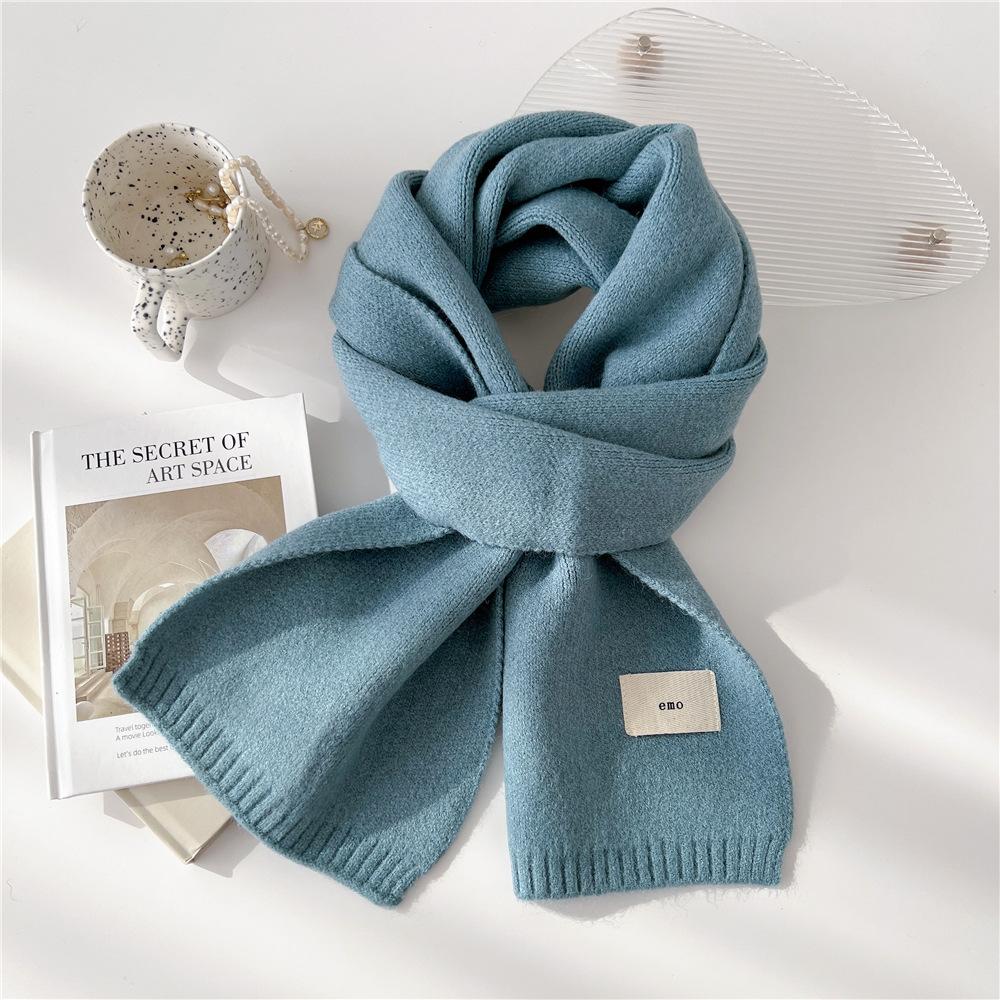 New Solid Color Scarf For Women In Spring And Autumn Versatile Ribbon Wrist Strap Headband Fashionable Decoration Student Neck Protection Small Scarf