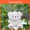 Plush Bunny Adorable And Bear Keychain Pendant With Soft Short Fur For Accessories Cute