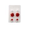 Christmas Cartoon Drip Santa Claus Earrings, Christmas Tree Flowers Pearl Earrings Stud Earrings Girl
