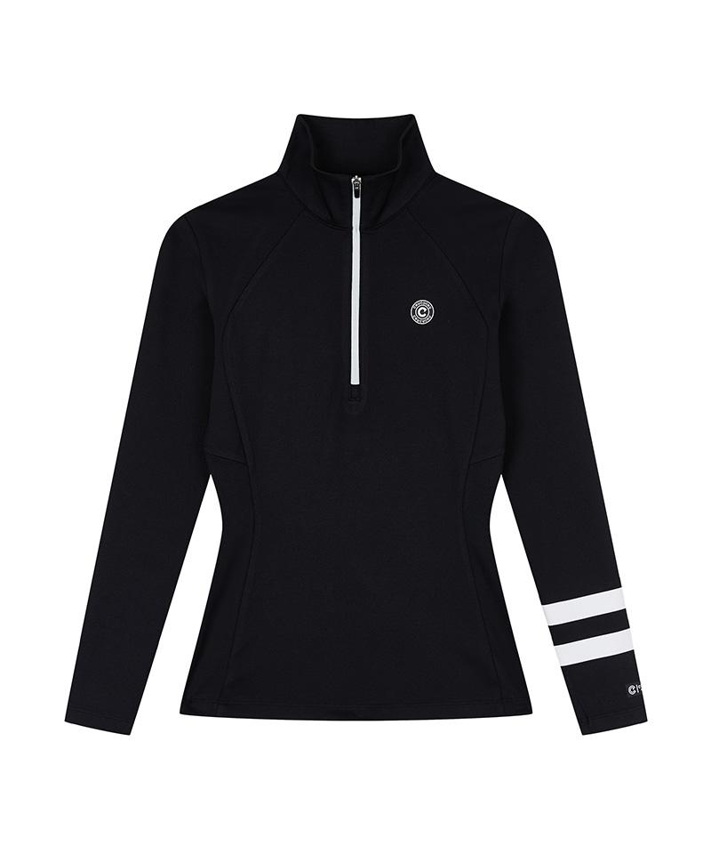 CHUCUCHU Cbefw-Ts004W Slim Line Half Zip T-Shirt