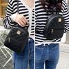 Backpack Women Leisure Pu Small Girls Rucksacks Leisure Zipper Shoulder Bag Knapsack Women Mini School Backpack Traveling Bag