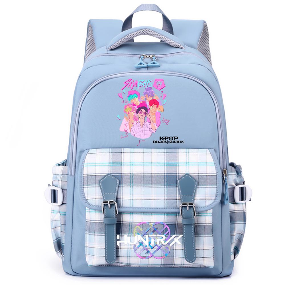 Anime K-Pop Printed Large Capacity Backpack for Teenger Student Girl Boy Schoolbag Bookbag Women Large Capacity Waterproof Travel Bag Kid Gift