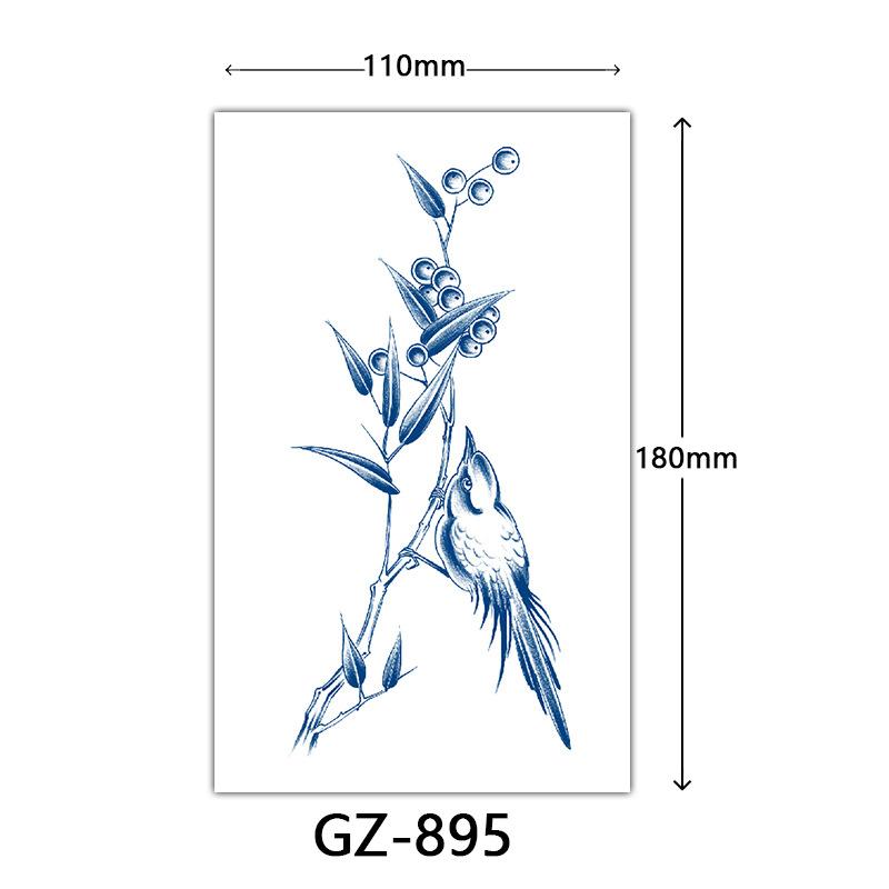 Juice Tattoo Stickers, Herbal Tattoo Stickers, Semi-Permanent English Letter Tattoo Stickers Tattoo