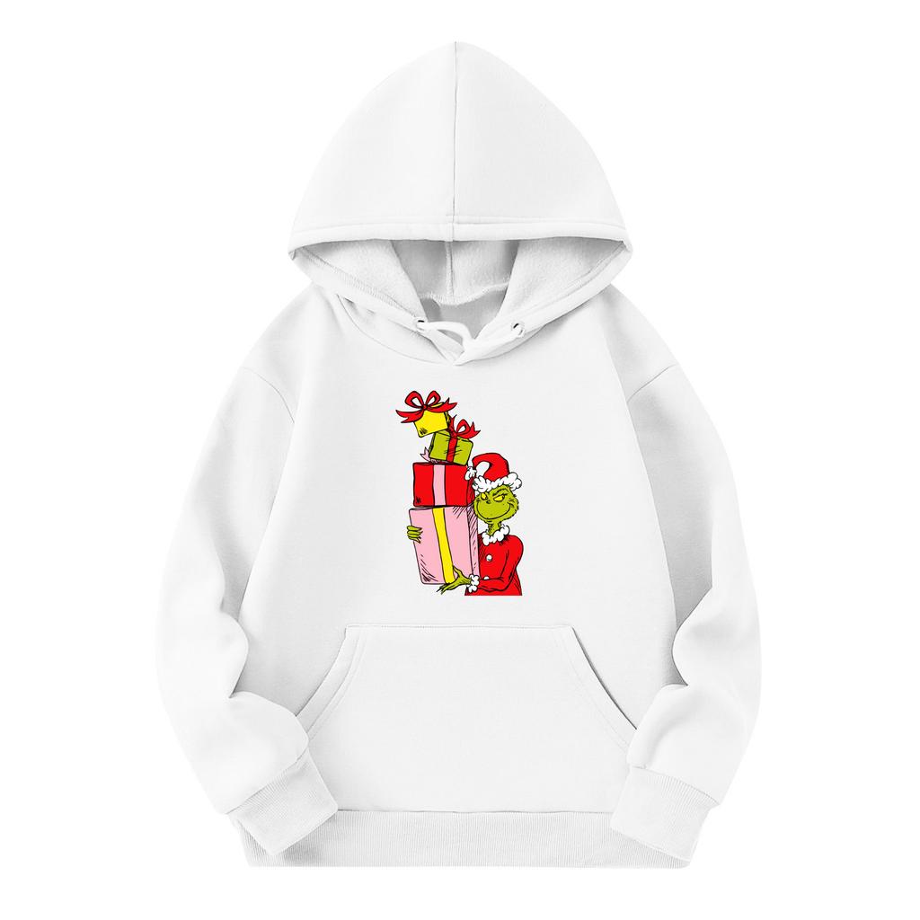 Sweatshirts For Teen Girls Hoodies Long Sleeve Drawstring Pullover Cute Oversized Hoodie Christmas Day