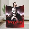 Terrifier Movie Blanket Quality Super Warm  Throw Blanket Autumn Girls Boys Couch Chair Sofa Bed Funny Bedspread
