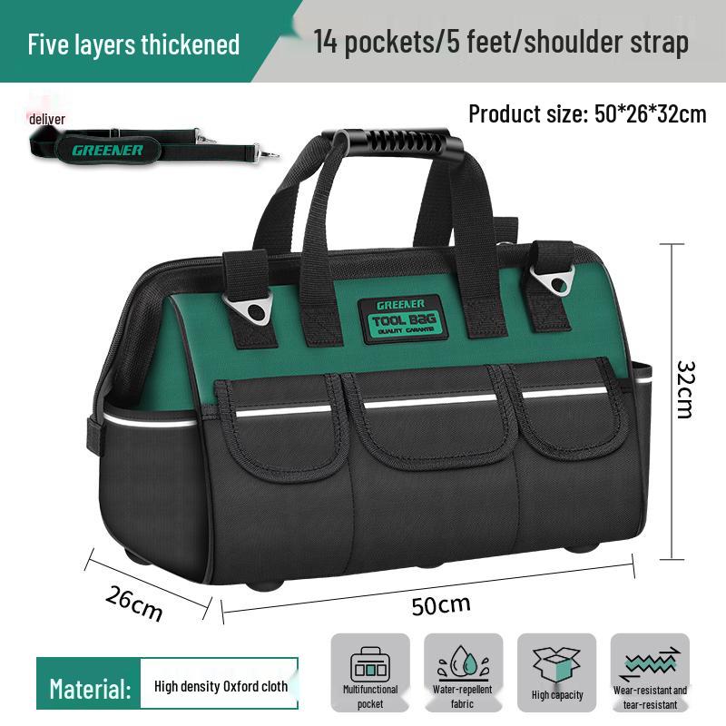 Multi-functional Durable Electrician's Canvas Tool Bag