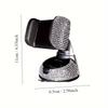 Luxury Rhinestone Car Phone Holder Multi-Functional, Rotating Suction Cup Mount with Sparkling Crystals for Dashboard Phone Holder for Car