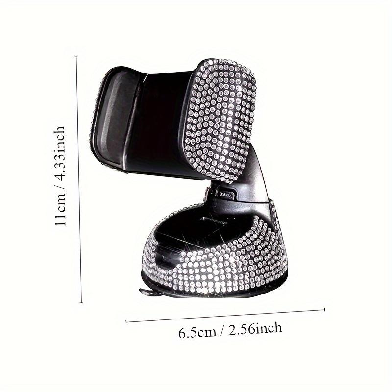 Luxury Rhinestone Car Phone Holder Multi-Functional, Rotating Suction Cup Mount with Sparkling Crystals for Dashboard Phone Holder for Car
