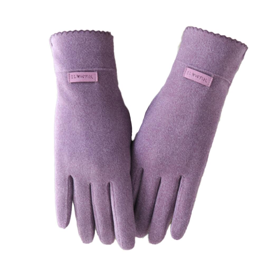 1 Pair Winter Warming Glove Thermal Comfortable Gloves Thickened Soft Elastic Screen Mittens Sporting Supply
