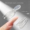 Formes pour Ongles Double Forme à Extension Rapide 168 Pièces 14 Tailles Transparents Anti-adhésifs Moules à Ongles pour Usage Manucure DIY à Domicile Salon