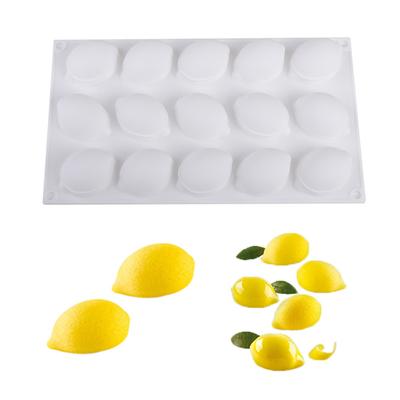 Lemon Shape Silicone Molds Mousse Cake Mold Cakes Non-Stick 3D Baking Pan Dessert Cheesecake Bakeware Mould For DIY Pastry Candy