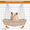 Chinchilla Hammock Wood Chinchilla Swing Bed with 4 Metal Chain Pet Toy Hamster Cage Accessory Parrot Platform Suspension Bridge